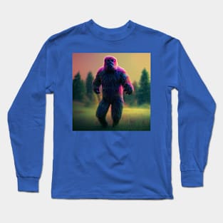 Dope Sasquatch in Nature Long Sleeve T-Shirt